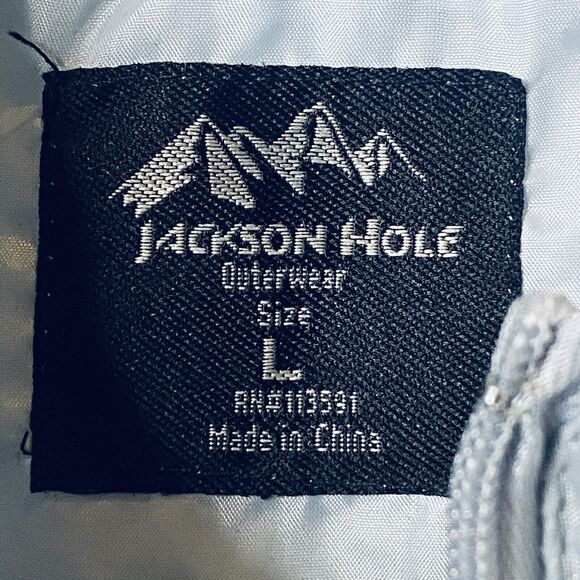 Jackson Hole Women's Baby Light Blue Quilted Puffer Ski Vest Size Large - Picture 4 of 8